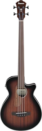 Ibanez アコースティックベース フレットレス Ibanez AEGB24FE MHS エレアコベース フレットレス 限定生産モデル